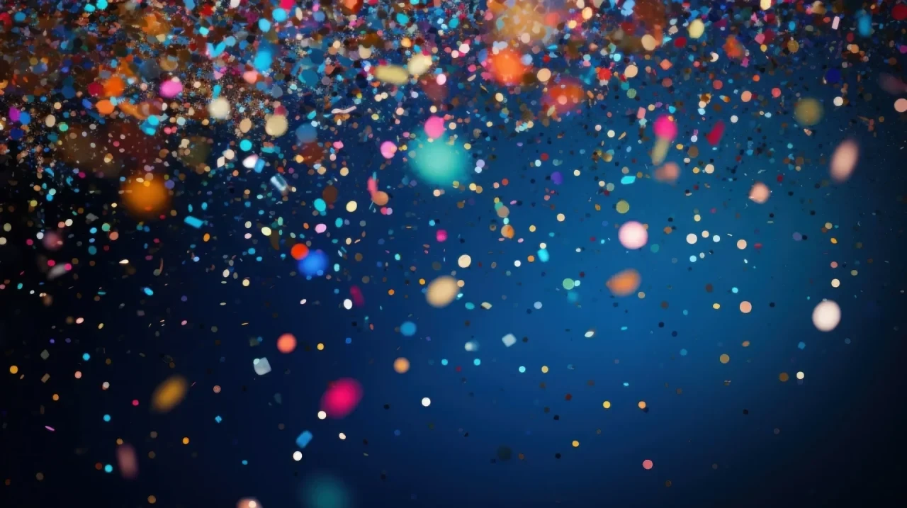 Bunte Punkte, Konfetti, Party